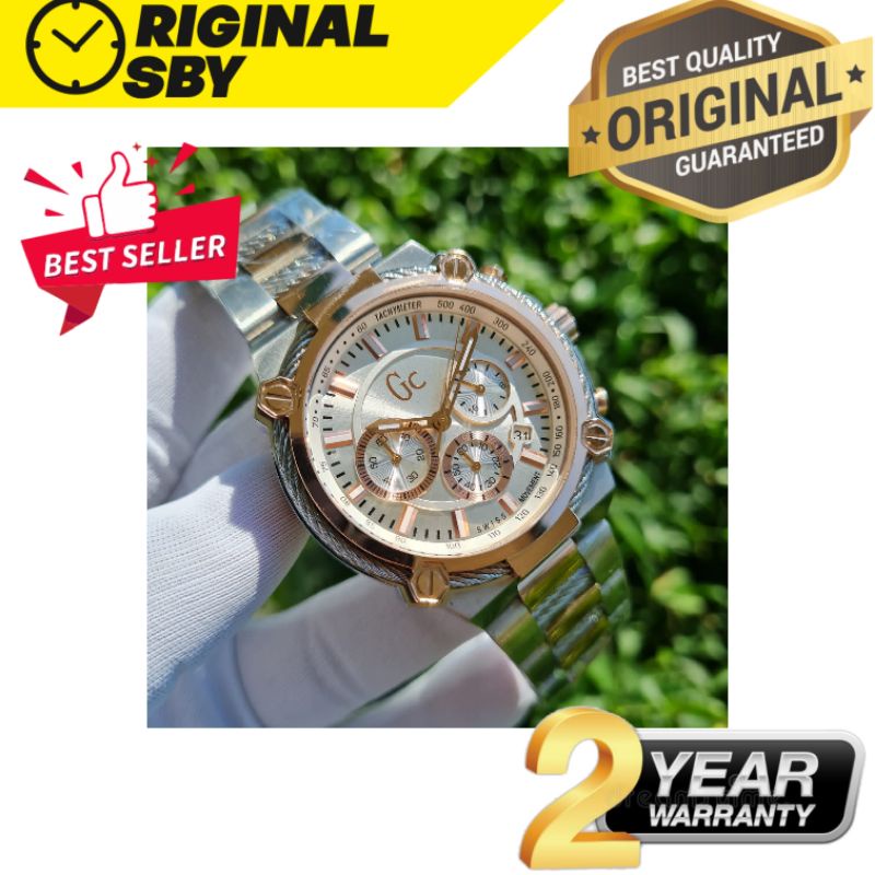 JAM TANGAN PRIA WANITA | RANTAI | KULIT | KARET | MURAH | pria gu3ss collection GC - Y2400 all steel