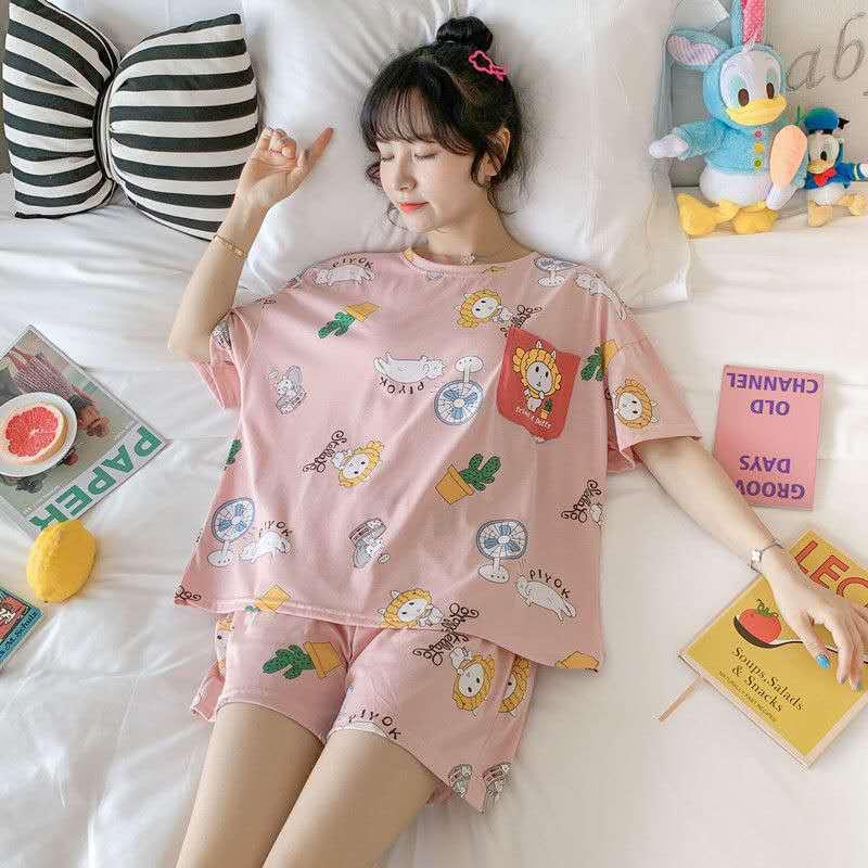 NEW STOCK RAINBOW - BAJU TIDUR DEWASA HP IMPORT MOTIF / BEST SELLER