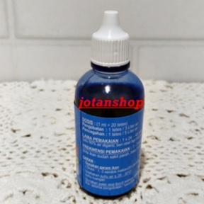 ICHT STOP 75ml ICH Obat Biru Ikan hias Anti White Spot Jamur Sirip Putih Kuncup Karantina 75 ml