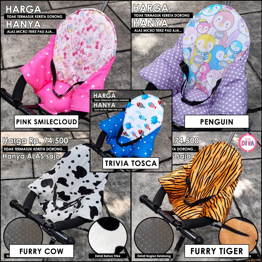 Alas Stroller Dudukan Kecil BABY ANIMAL - TRIKE PAD Sandaran SEGITIGA alas stroller kereta dorong stroler bayi akachan micro