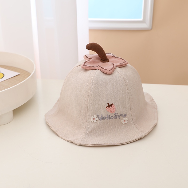 Halomam - Bucket Hat Strawberry ( Topi Bucket Bayi / Topi Bucket Anak Motif )-6