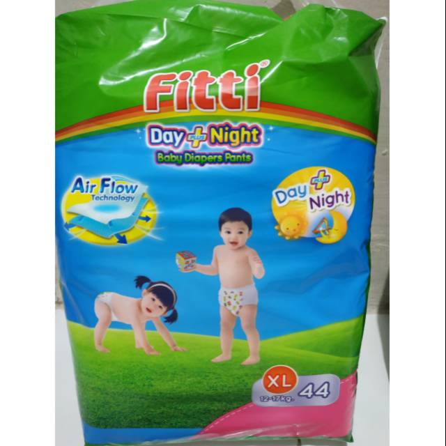 Pampers fitti XL Pants isi 44pcs, super elastis, daya tampung banyak,