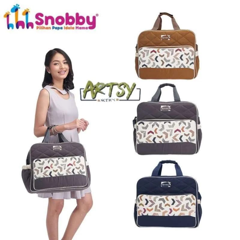 Snobby TPT5871 Tas Bayi Besar Saku Print Artsy Series
