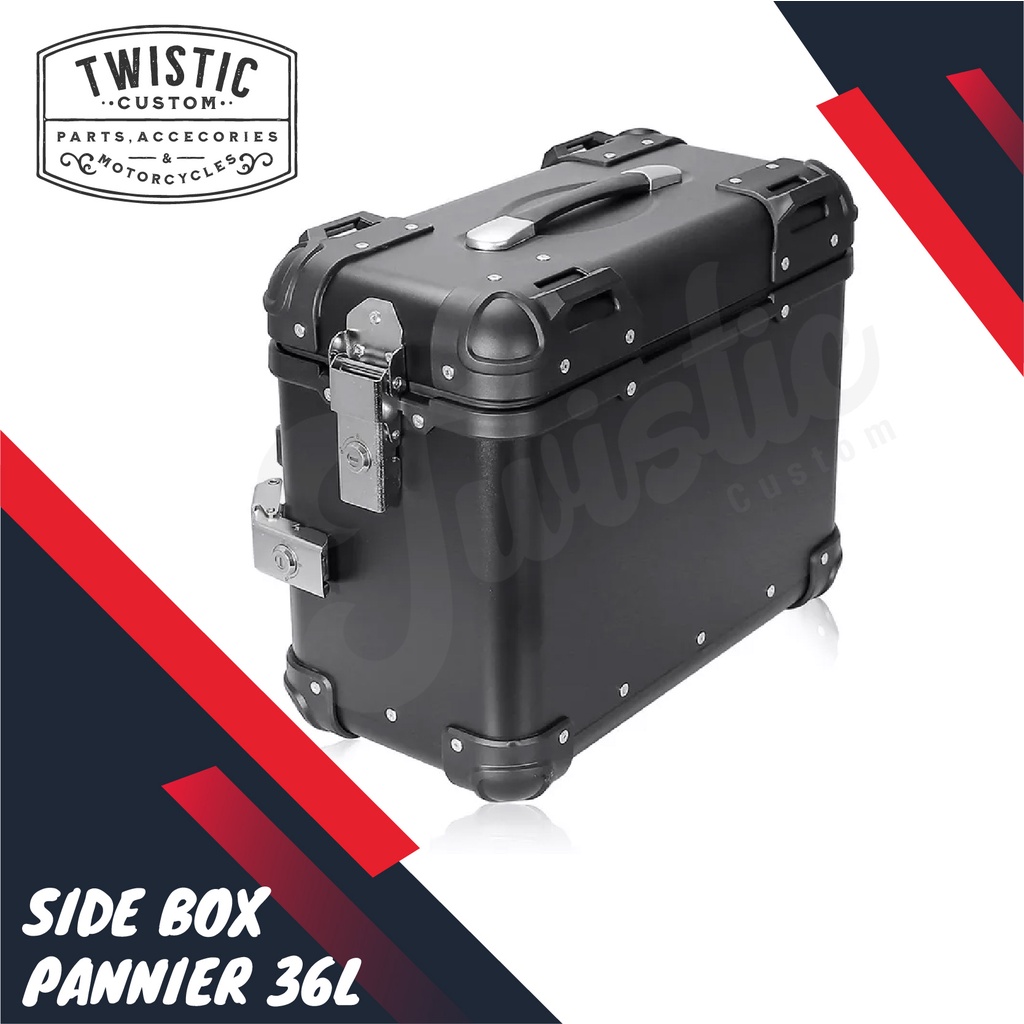 Side Box Pannier Aluminium 36 Liter Motor BMW Himalayan Versys CB500X
