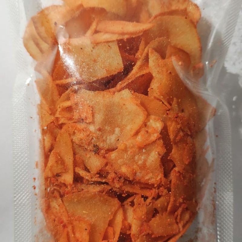 

kripik singkong morpe, dengan varian rasa dengan berat 100 gram