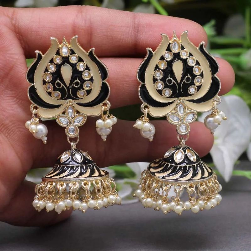 Anting india / anting lonceng / anting lonceng india / jhumka earrings / meenakari earrings / anting
