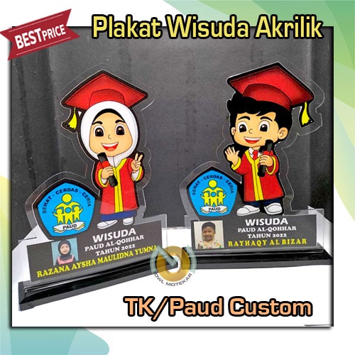 PLAKAT WISUDA TK PAUD / AKRILIK CUSTOM / ANAK-ANAK / KELULUSAN / GRADUATION