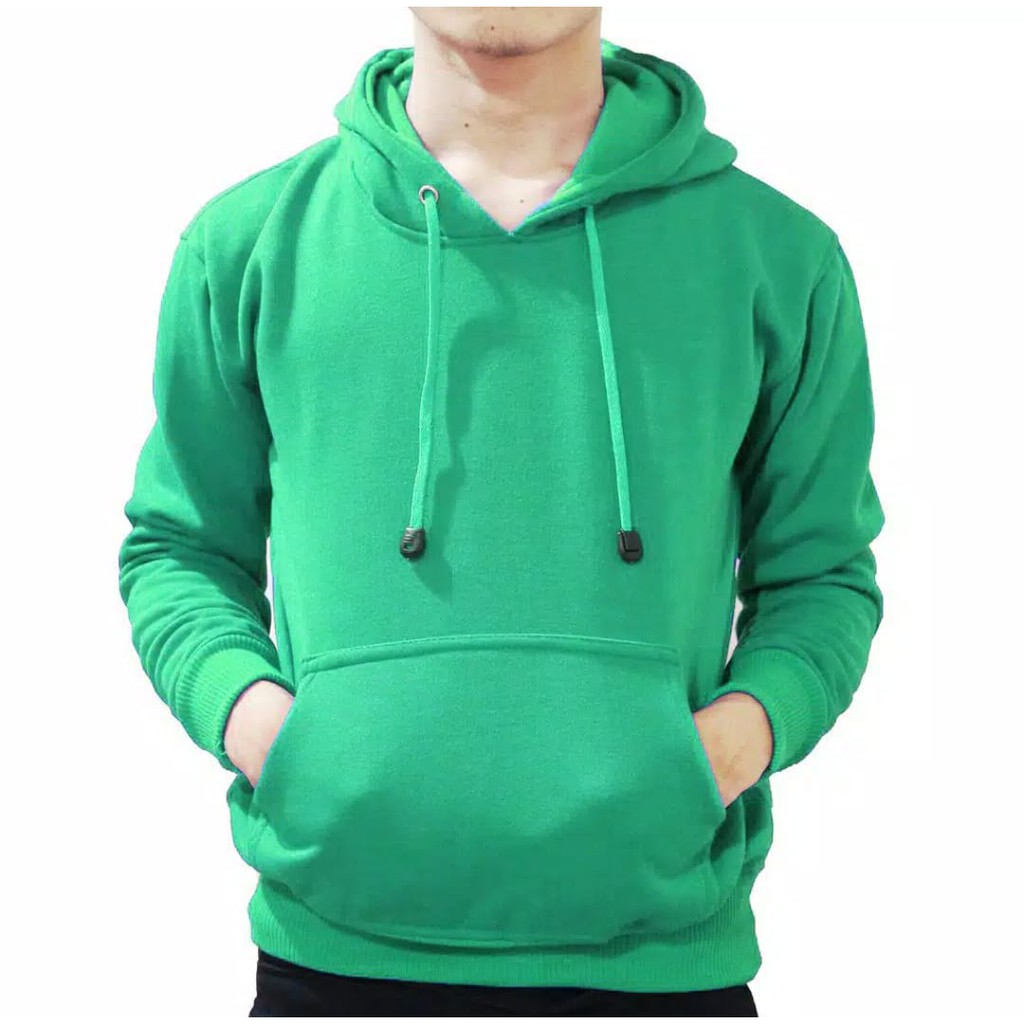 Hoodie Pria Jumper Polos Hijau Tosca Unisex