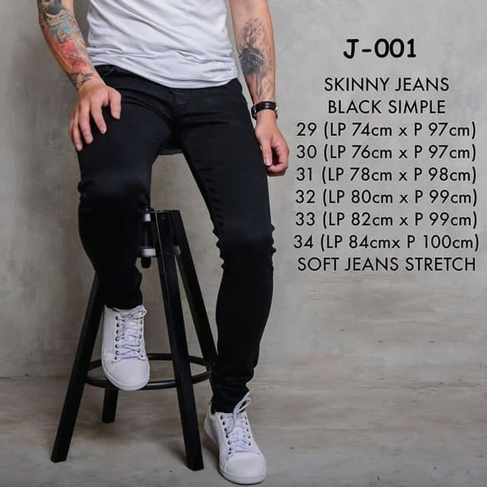 Celana Jeans Pria Sobek Sobek Lutut Ripped Jeans Pria Model Koyak CI641  Panjang Levis Soft Jeans (