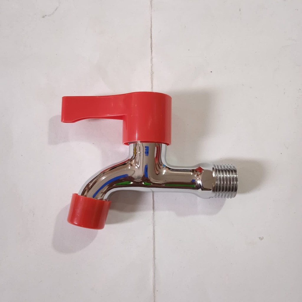 Kran Tembok Kamar Mandi 1/2inch Handle Warna Keran Air taman bak kamar Mandi Black faucet murah kran wudhu multifunction