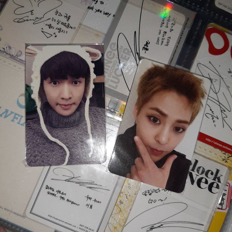 EXO LAY XIUMIN PHOTOCARD SING FOR YOU UNIVERSE