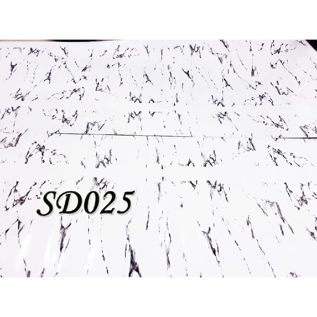 METH SD025 MARMER PUTIH STICKER DAPUR KITCHEN STICKER 