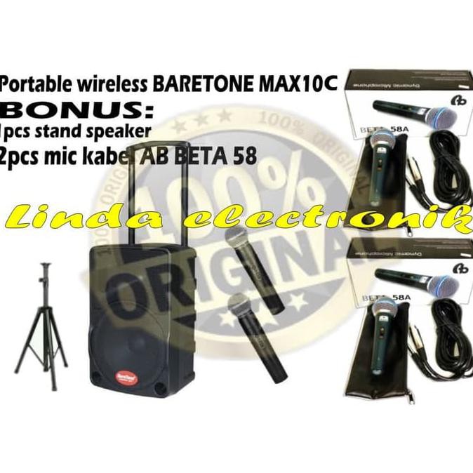 portable meeting wireless baretone max 10c +stand baretone max10c