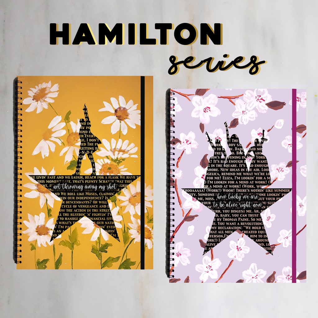 

HAMILTON Broadway Musical Spiral Ruled Notebook Diary Journal Buku Tulis Catatan Sekolah Kuliah