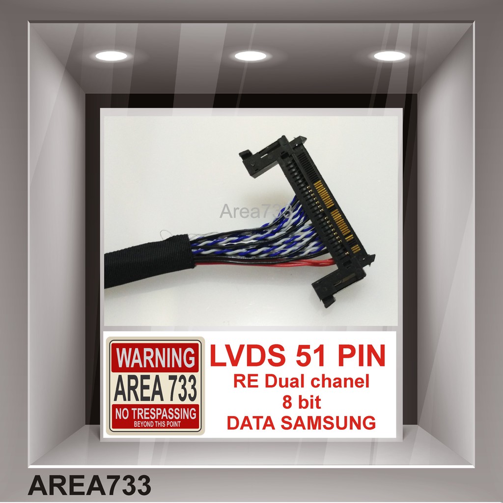 Kabel data LVDS 51pin RE Dual channel data Samsung - LVDS universal board 51 pin RE Data Samsung