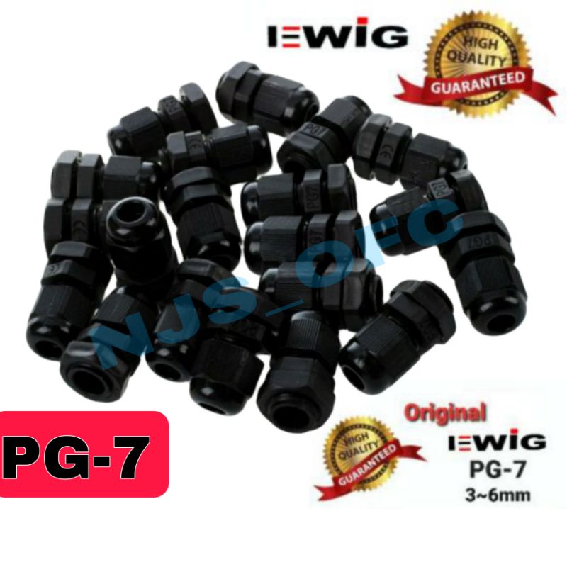 Cable Gland EWIG PG-7 (3-6mm) waterprof