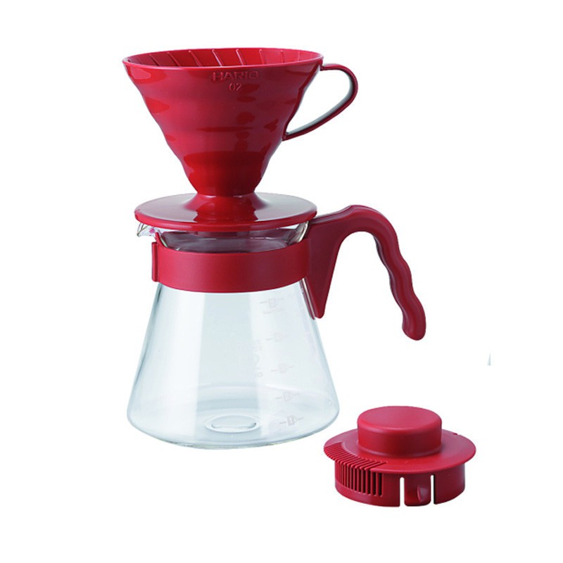 Hario V60 Coffee Server Red VCSD-02-R | Set Dripper dan Server Kopi