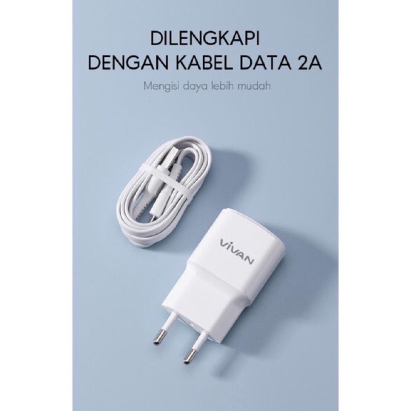 VIVAN USB Charger VP - 01 Double - USB Fast Charging