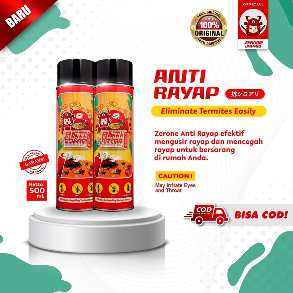 Jual ZERONE ANTI RAYAP OBAT PEMBASMI RAYAP KAYU, RAYAP TANAH, RAYAP