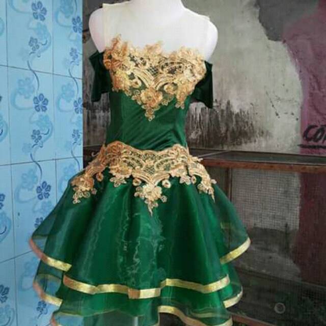 BAJU NYANYI ORGANZA MIX TILE KOMBI BRUKAT