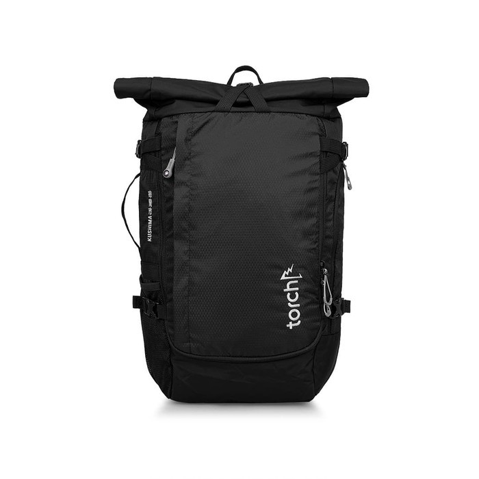 Tas Ransel Travel TORCH KUSHIMA Backpack 35L + 3L JET BLACK
