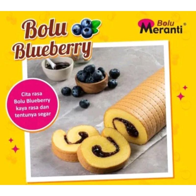 

Bolu gulung Meranti rasa blueberry