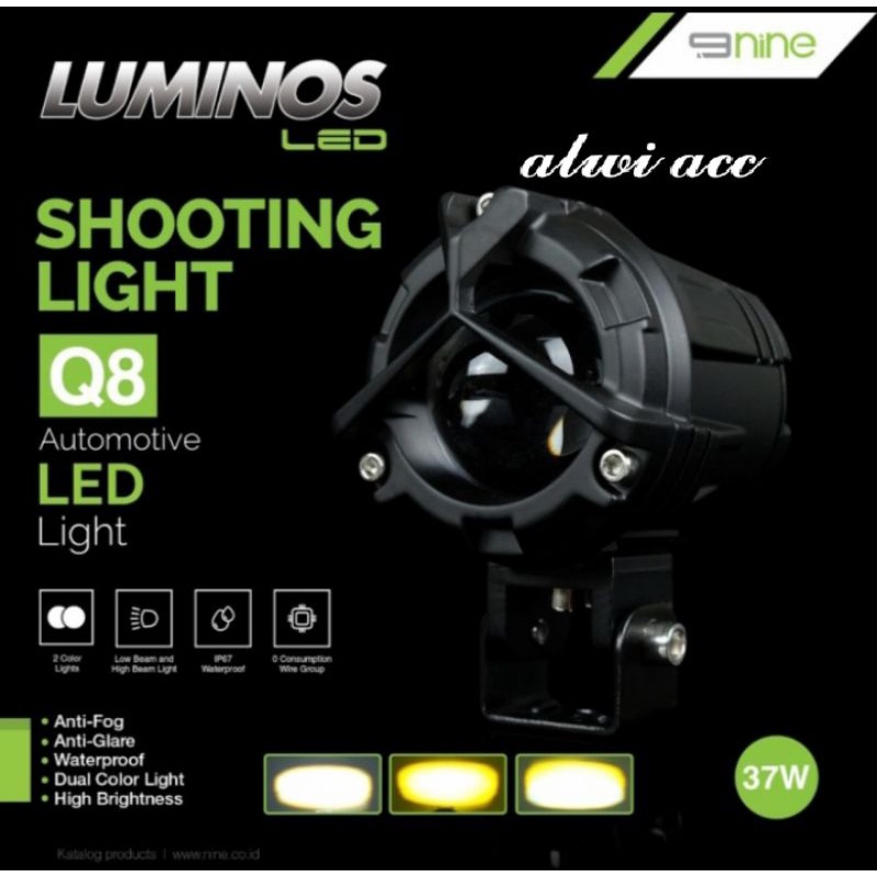 Lampu Tembak Luminos Q8 Tembak foglamp laser D2