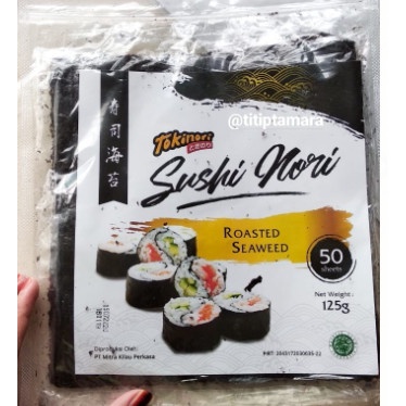 

Q121Sa Murah Isi 50 Nori Sushi Halal Mui/Rumput Laut Panggang Tokinori D51qs44