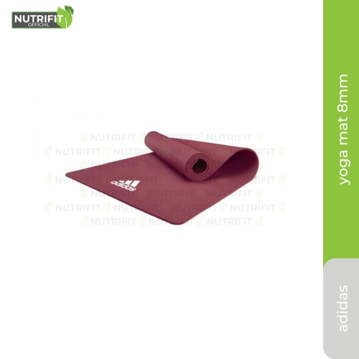 matyoga- adidas matras yoga mat bahan tpe pilates tebal 8mm - vapor grey -yoga-mat.