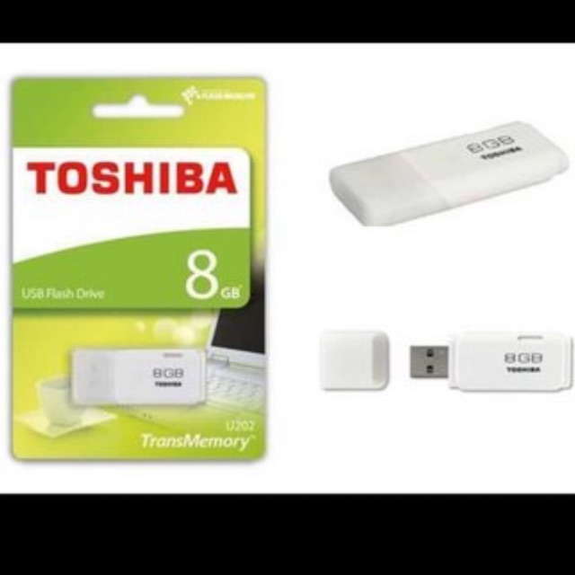 FLASHDISK TOSHIBA 8GB / Flashdisk TOSHIBA 8GB packing Hijau