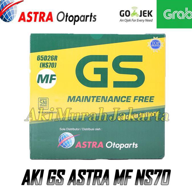 Aki Mobil Mitsubishi Lancer GS MF ASTRA NS70 Aki Kering 12V / 65Ah