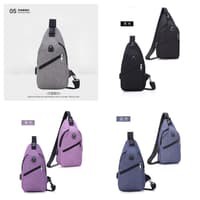 Tas Selempang Pria / Slempang / Sling Bag USB Port Charger (YTR05)