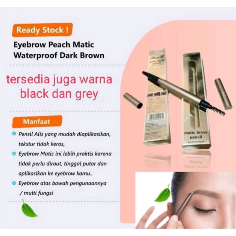 Peach Eyebrow Matic Pencil Black / Grey / Dark Brown