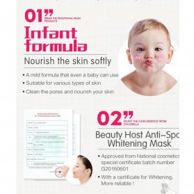 BEAUTY HOST Masker Wajah Moisturizing Whitening Baby Formula 10 PCS