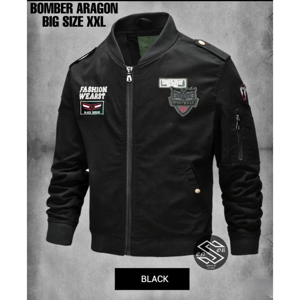 JAKET PRIA BIGSIZE XXL JUMBO JAKET ARAGON JAKET BOMBER JAKET RIDDING UNTUK PRIA/ JAKET ARAGON XXL