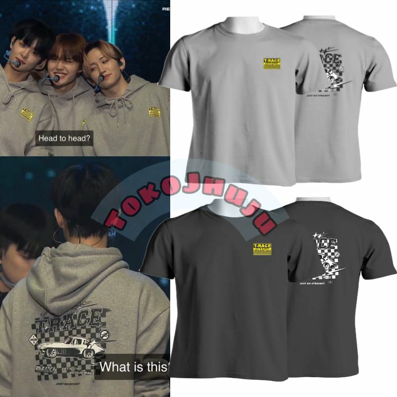 (versi) Baju Kaos Treasure 1st Concert Trace LOGO KUNING + PRINTING BELAKANG