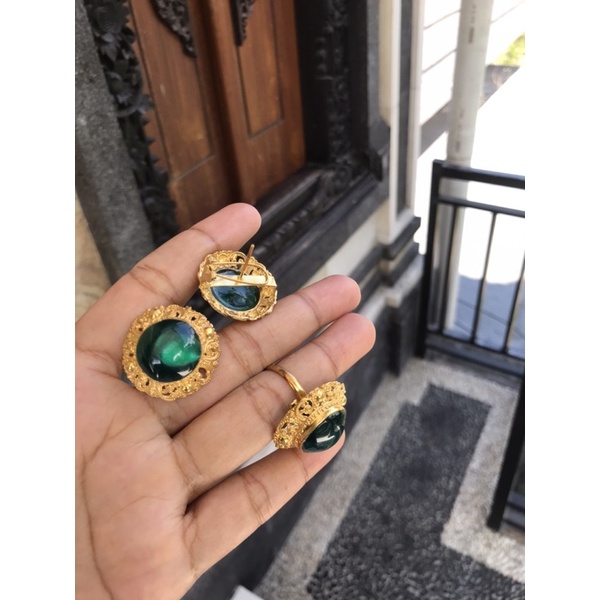 giwang alpaka bali aksesoris bali perhiasan wanita