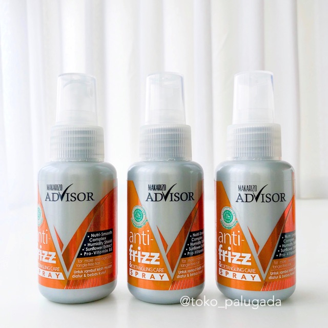 Makarizo Anti Frizz &amp; Detangling Care Spray 70ml Anti Kusut