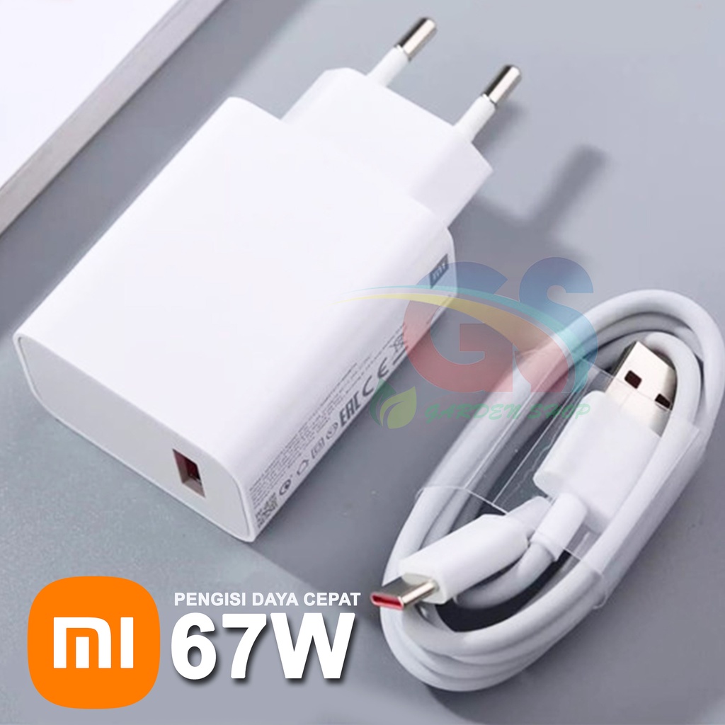 CHARGER XIAOMI FAST CHARGING TYPE- C 67W FOR REDMI NOTE 7/ 8/ 8 PRO/ MI8/ MI9/ MI10 NEW/NOTE 9/NOTE 10