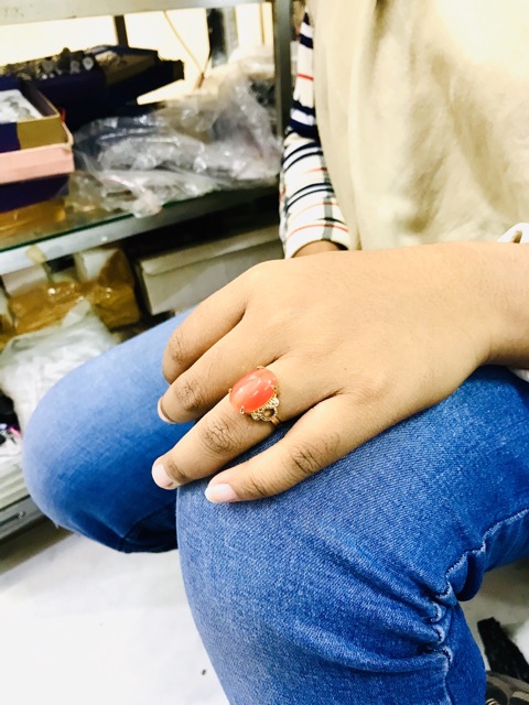 Cincin wanita cincin batu cincin lapis emas cincin permata