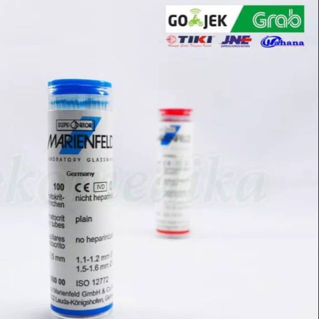 MARIENFELD Tabung Mikro Kapiler Hematokrit Tube Plain ...