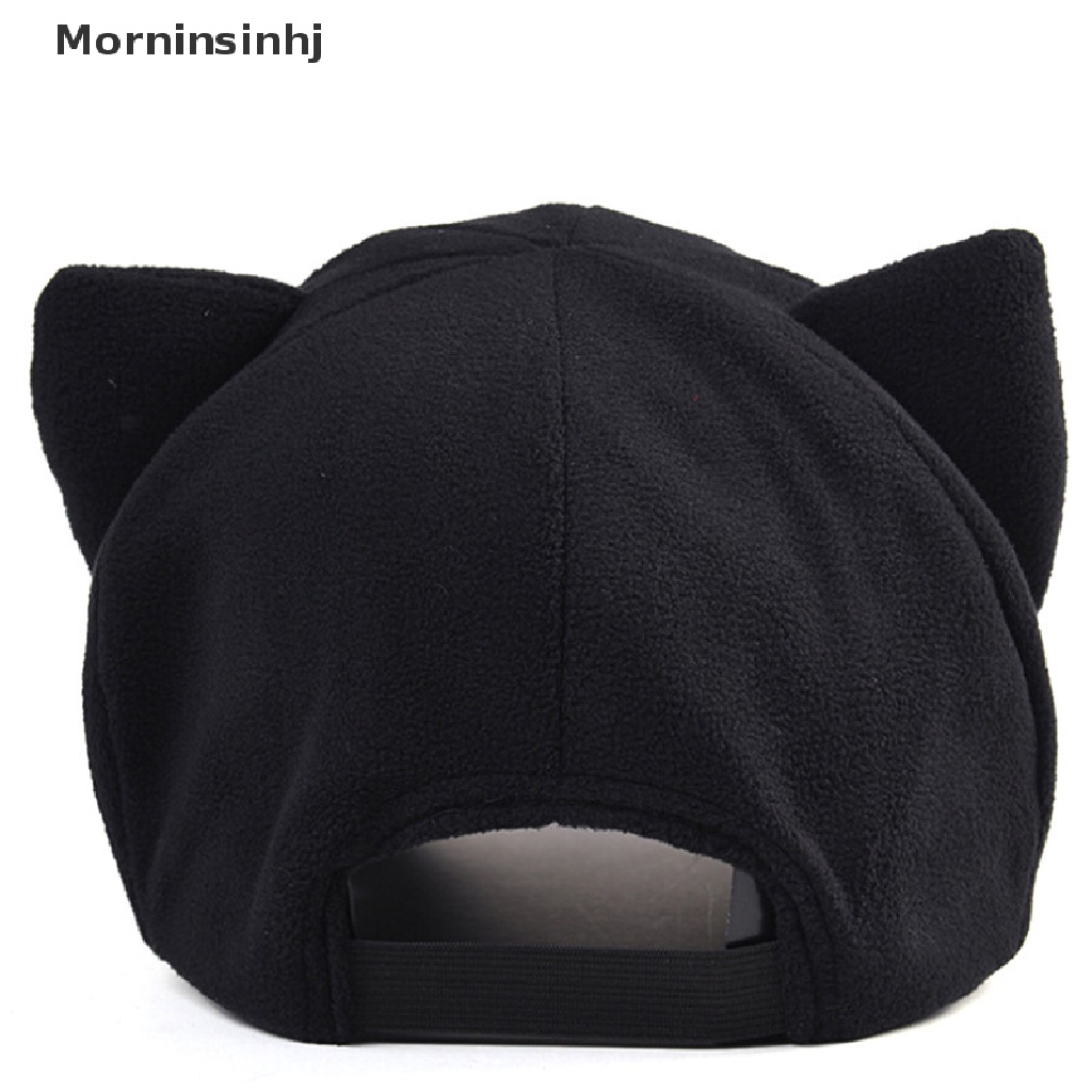 Mornin Anime Neon Genesis Evangelion EVA Asuka Langley Soryu Telinga Kucing Polar Fleece Cosplay Topi