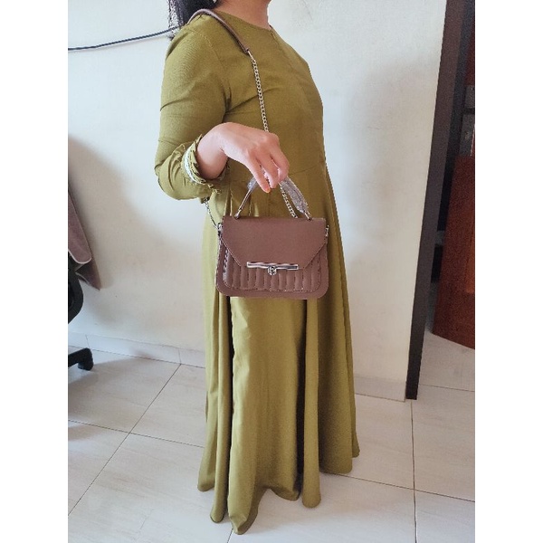 tas selempang model JENI/sling bag/selempang murah/selempang model terbaru/tas selempang cokelat/tas selempang kecil