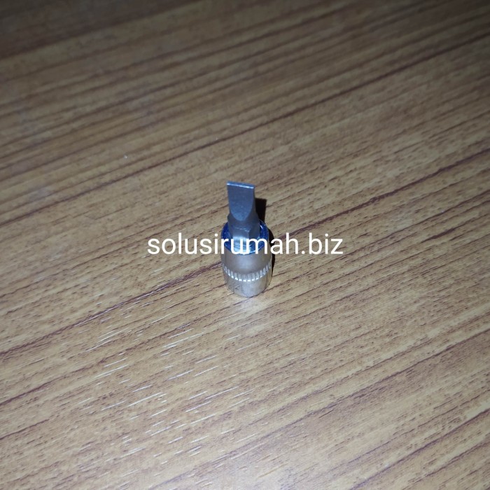 KUNCI SOK ONLY BIT 1/4 OBENG SL 5.5 CRV KEPALA SOCK SOCKET (SPARE) DAR