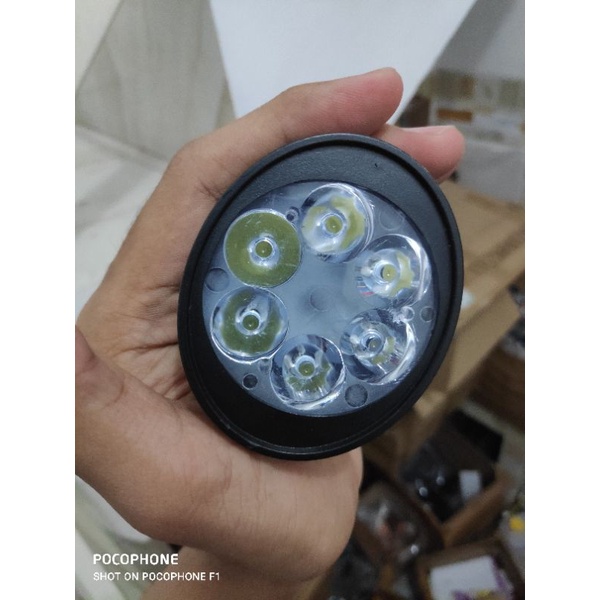 lampu sorot Motor lampu spion 6 mata lampu touring lampu jalan Lampu led motor lampu tambahan