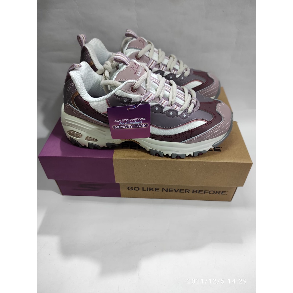 Sepatu Original Skechers Dlites Sure Thing II / Skechers Murah / Sneakers Wanita / Walking / Running