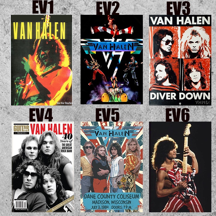 POSTER DINDING/POSTER KAMAR EDDIE VAN HALEN
