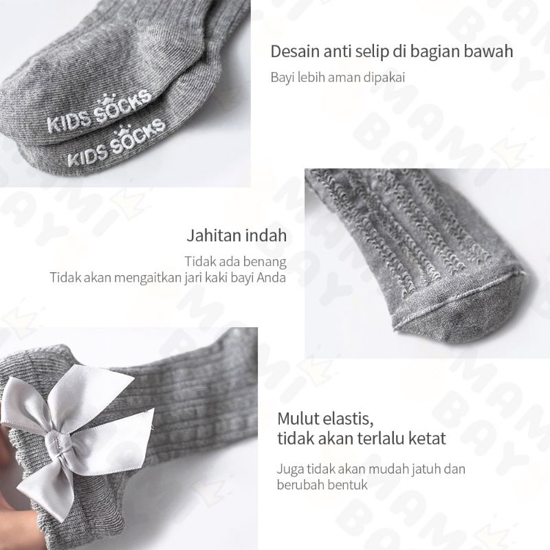 Kaos Kaki Panjang Bayi Pita impor