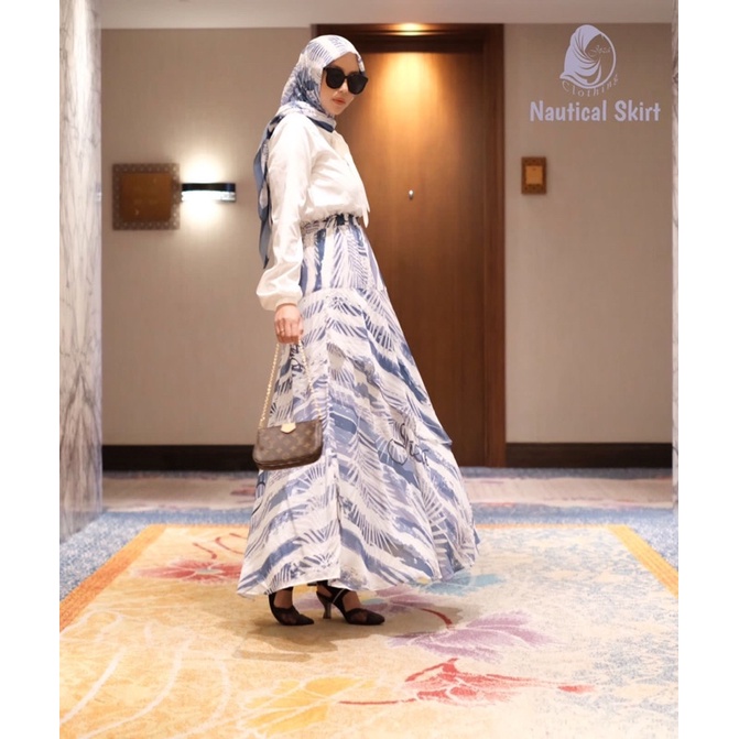 REDY kinza rainbow kinza pastel dan nautical skirt by joza clothing