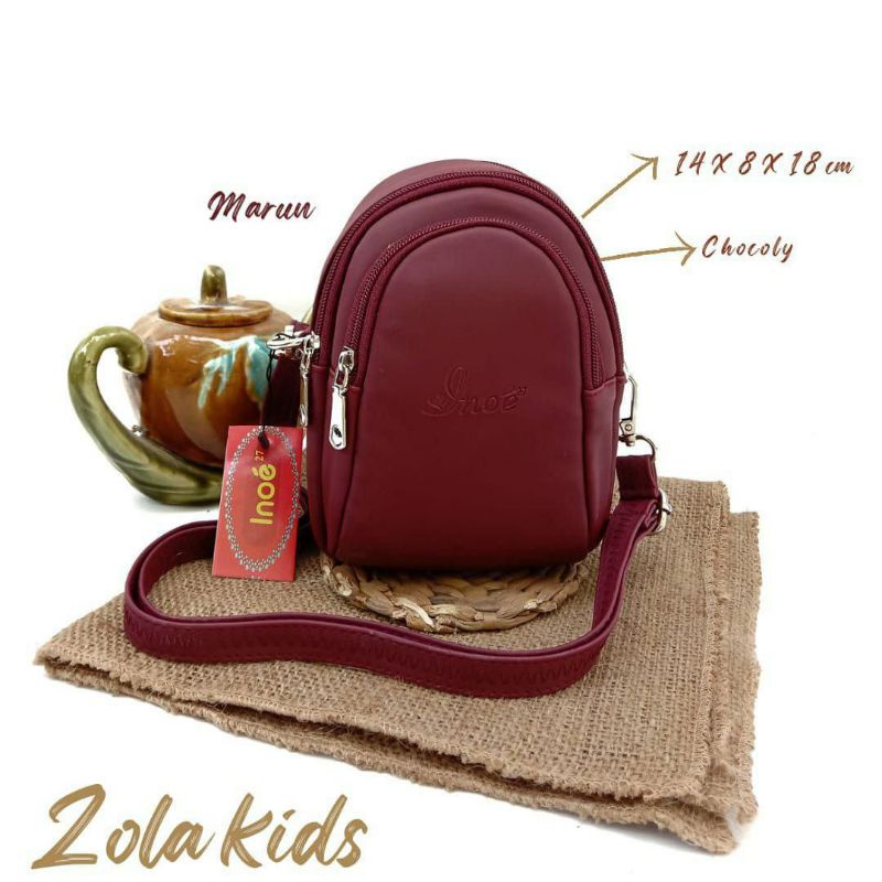 Ready ZOLAKIDS CHOCOLY BY INOE / Tas selempang anak